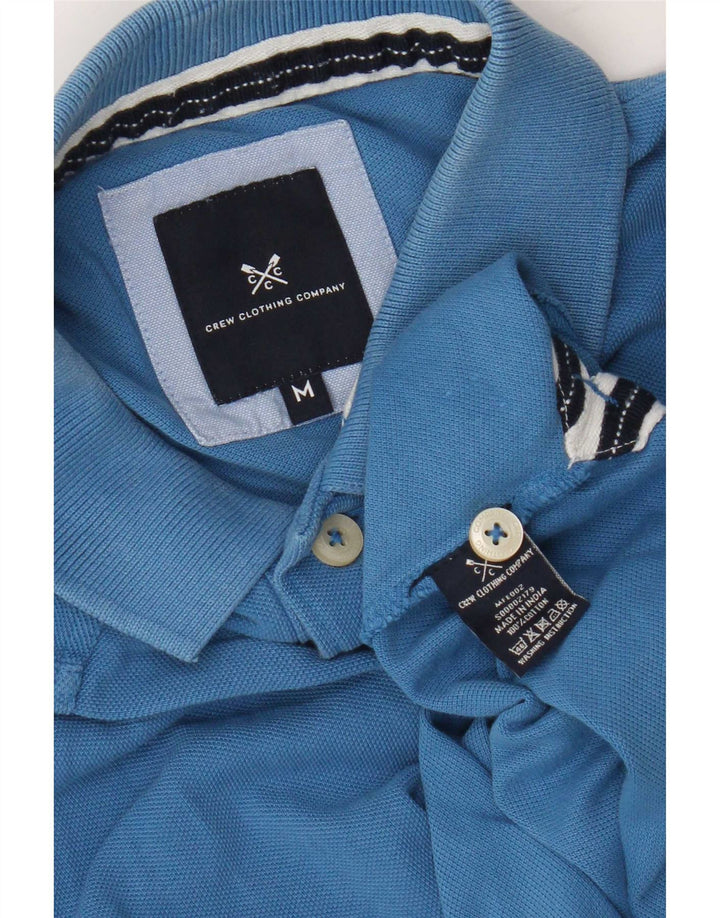 Crew Clothing Polo para hombre de algodón azul medio