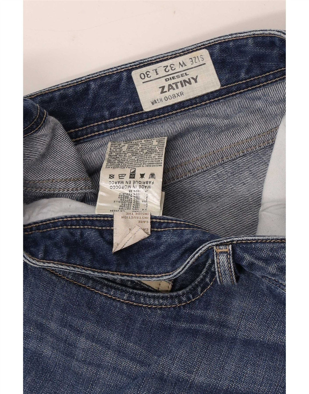 Diesel Hombre Zatiny Vaqueros Bootcut W32 L30 Algodón Azul