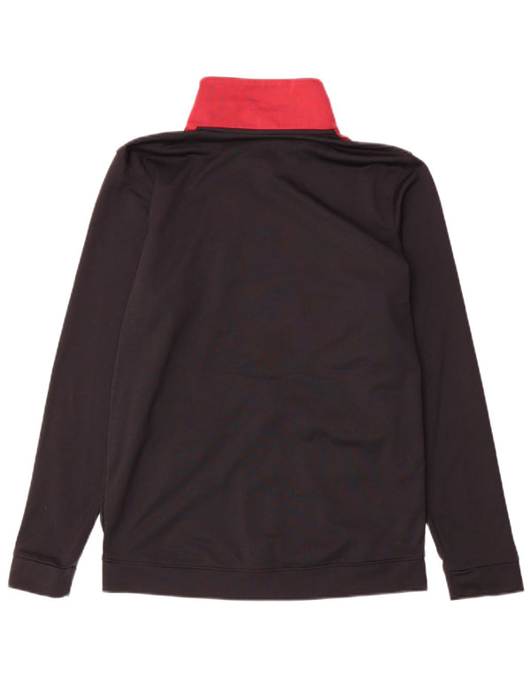 Under Armour Hombre Chándal Top Chaqueta Small Negro Colorblock Poliéster