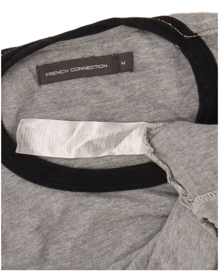 FRENCH CONNECTION Camiseta Hombre Top Algodón Gris Medio