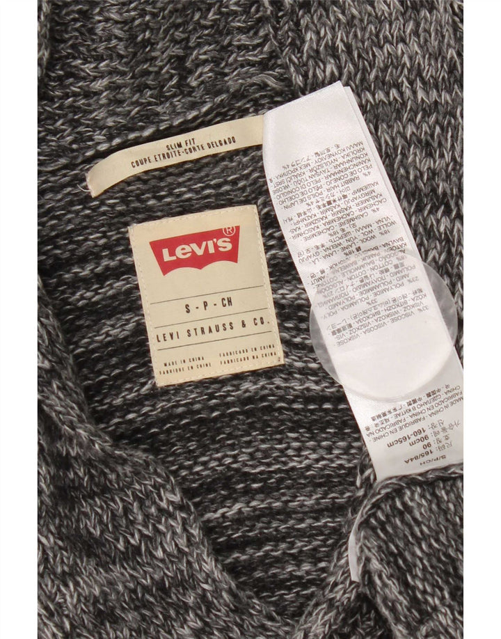 Levi's Hombre Slim Fit Cárdigan Suéter Pequeño De Viscosa Gris Moteada