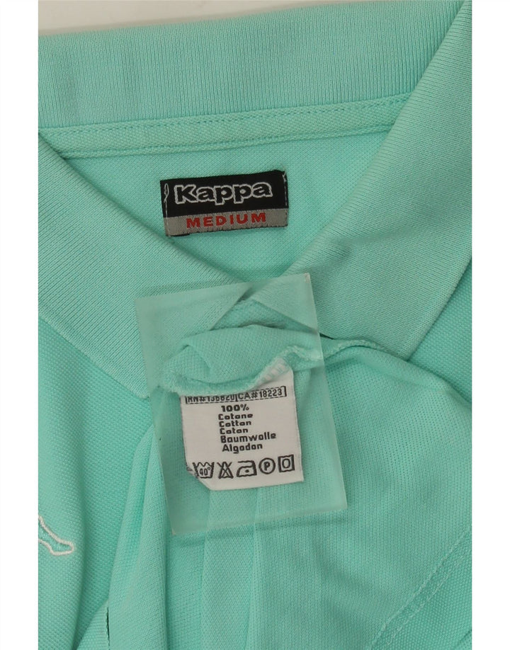 KAPPA Polo Hombre Algodón Turquesa Medio