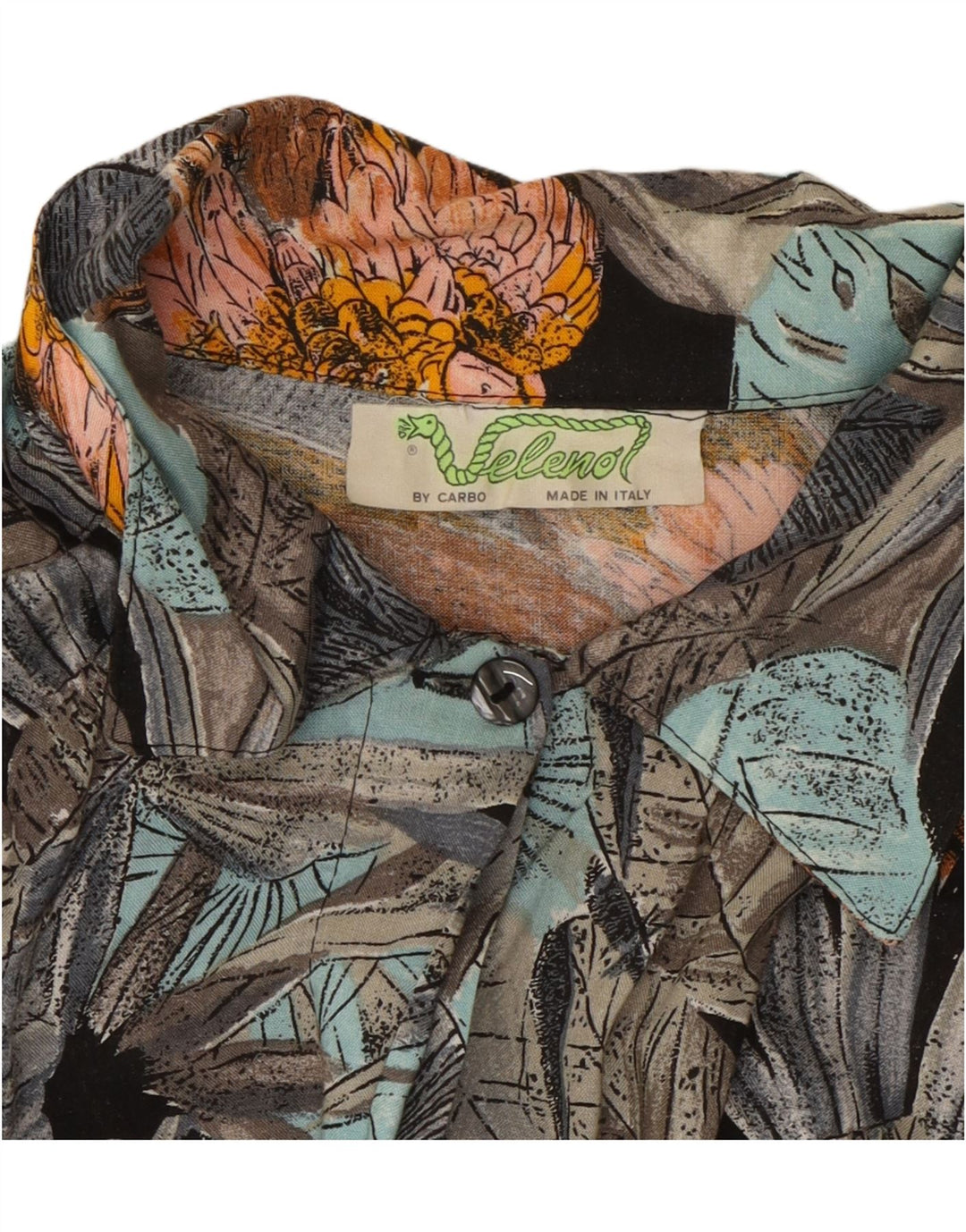 VELENO Blusa camisera para mujer ES 39 2XL Viscosa floral multicolor