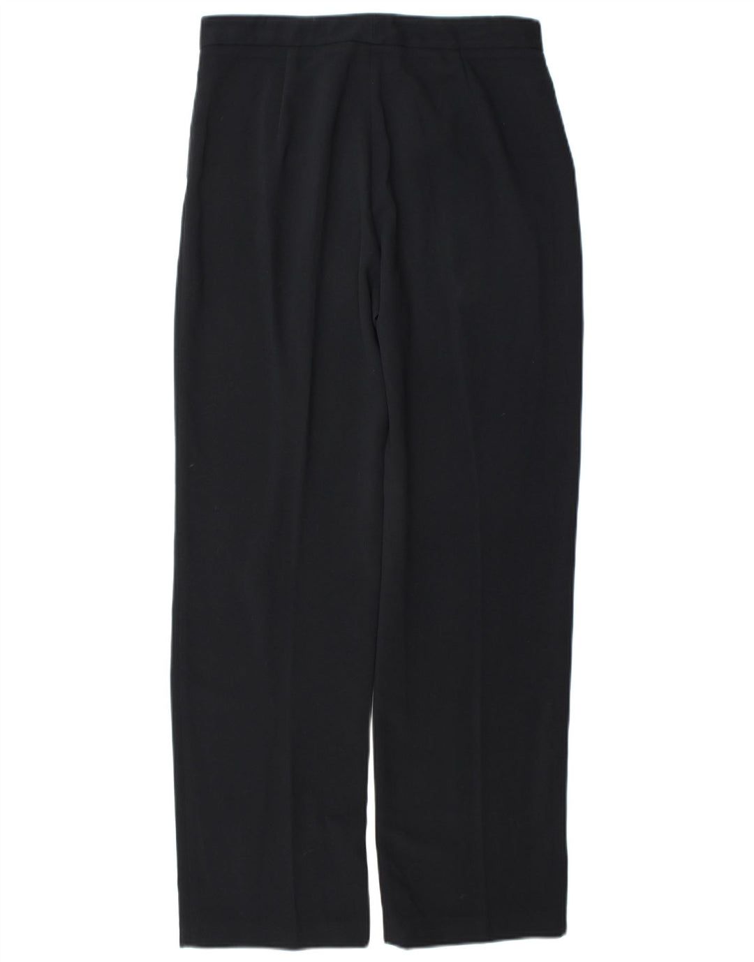 Zara Mujer Pantalón De Traje Recto EU 40 Medium W30 L31 Azul Marino Poliéster