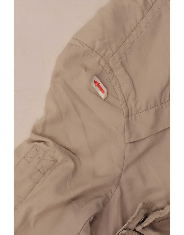 Massimo Dutti Chaqueta Utilitaria Mujer UK 44 Algodón Beige Medio