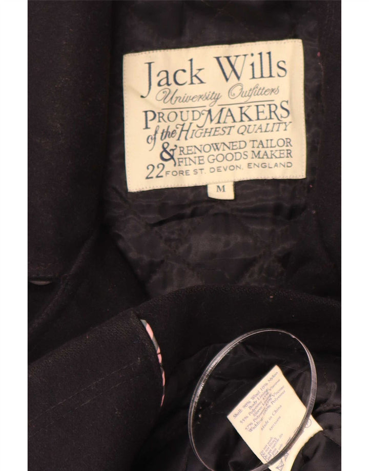 Jack Wills Chaquetón para hombre UK 38 Medio Lana azul marino