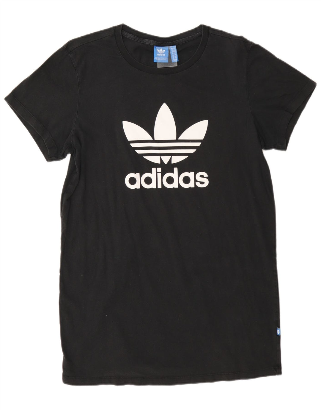Adidas Camiseta gráfica extragrande para mujer, talla 10, color negro