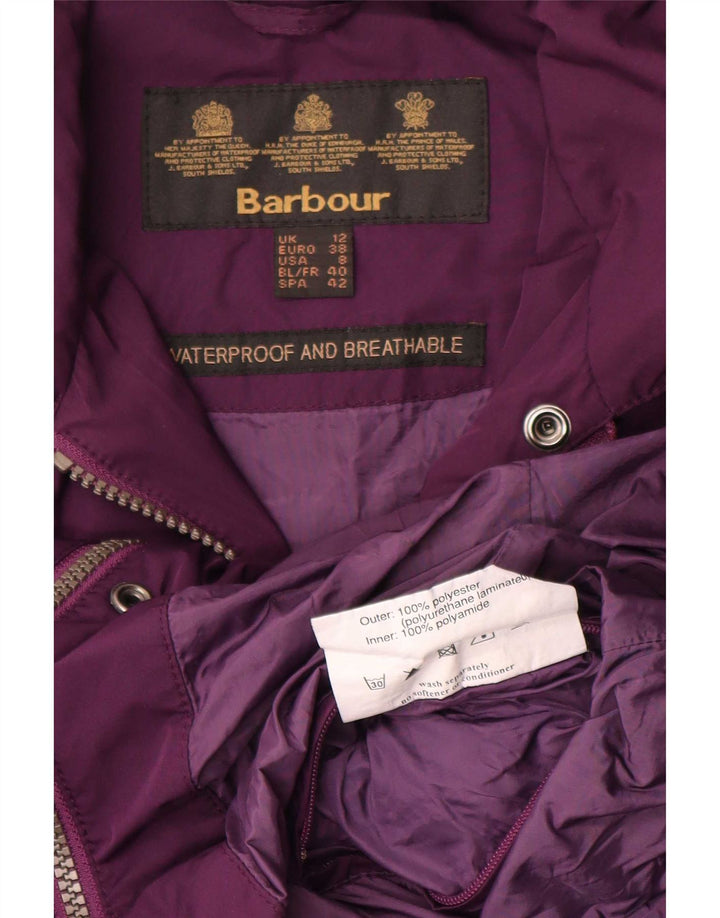 Chaqueta utilitaria militar para mujer Barbour UK 40 Poliéster morado mediano