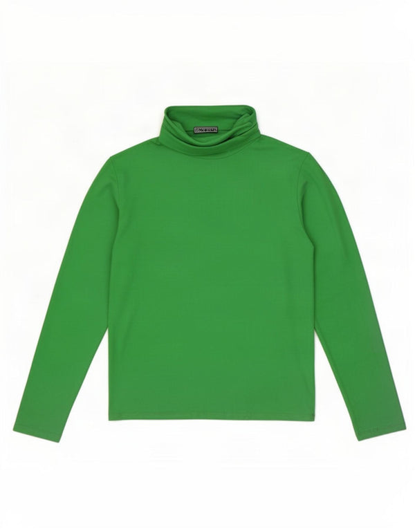 Zara Mujer Top Manga Larga UK 44 Grande Verde