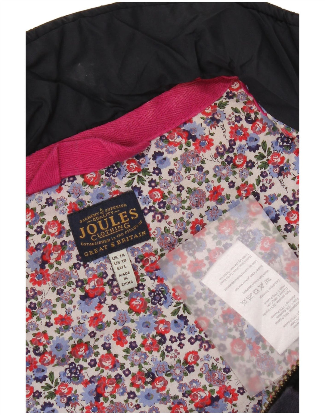 Chaleco acolchado para mujer Joules UK 44 Grande Poliéster azul marino