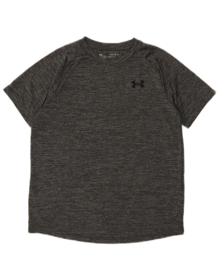 Under Armour Camiseta para niño Top 11-12 años Grande Gris Moteado Poliéster