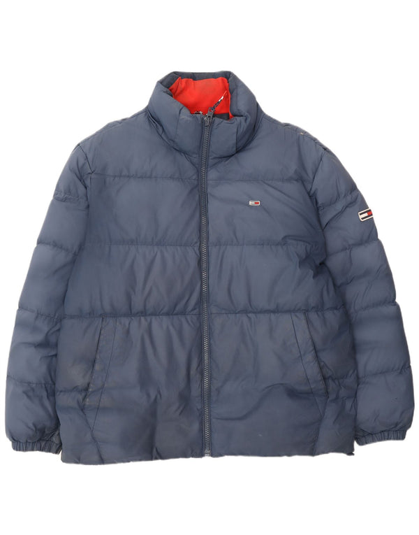 Tommy Hilfiger Chaqueta acolchada para hombre UK 42 XL Poliéster azul marino