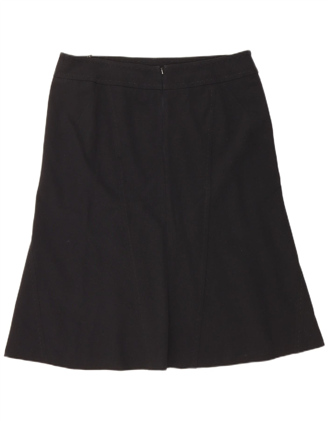 COAST Falda acampanada para mujer UK 40 Grande W34 Poliéster negro