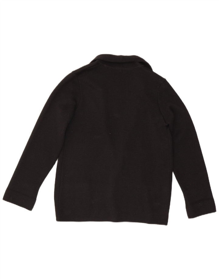 Vintage mujer Cardigan suéter IT 46 grande negro