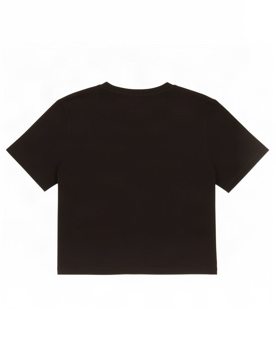 Zara Mujer Crop Camiseta Top UK 12 Medium Negro