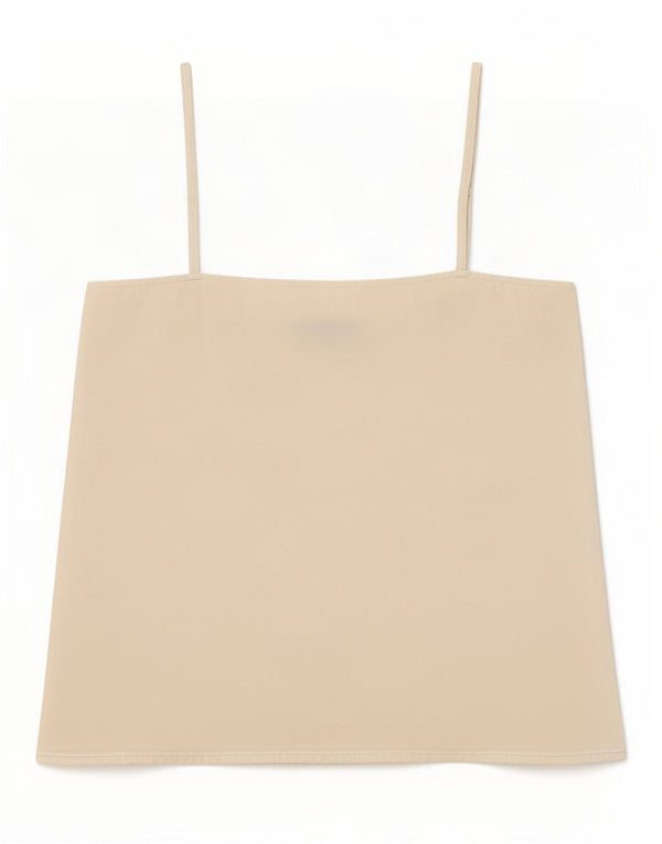 Oasis Mujer Cami Top UK 10 Pequeño Poliéster Blanco Roto
