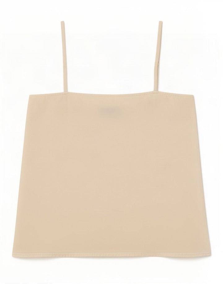 Oasis Mujer Cami Top UK 10 Pequeño Poliéster Blanco Roto