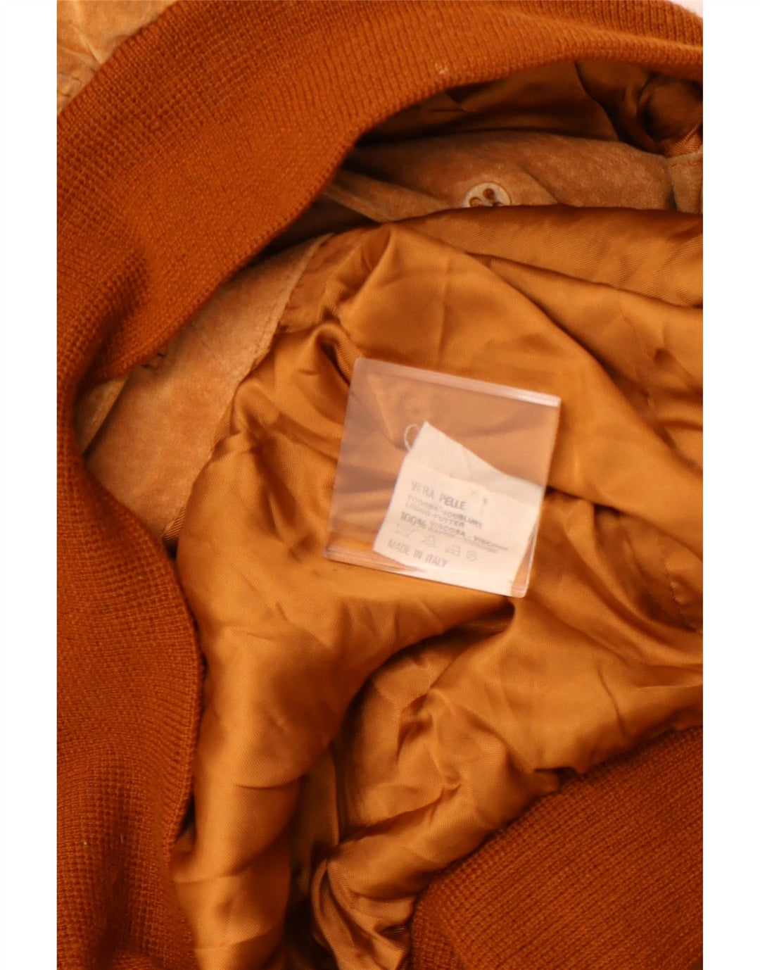 VINTAGE Chaqueta bomber de ante para hombre Reino Unido 42 XL Cuero marrón