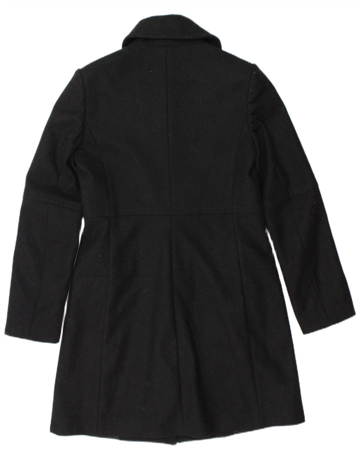 Abrigo Benetton Mujer IT 42 Mediano Lana Negro
