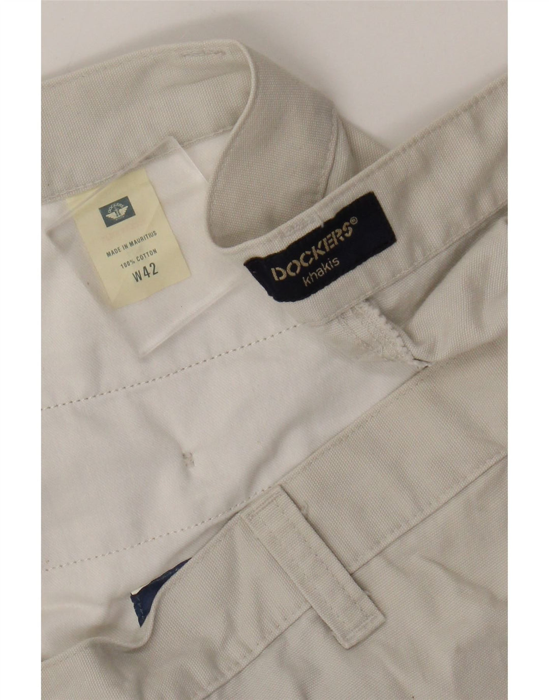 Dockers Mens Khakis Cargo Shorts W42 2XL Algodón Beige