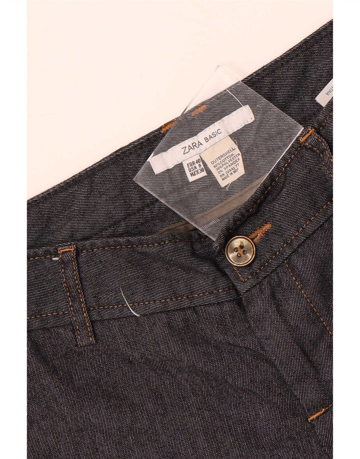 Zara Bermudas Chinos para Mujer EU 40 Medium W30 Algodón Negro