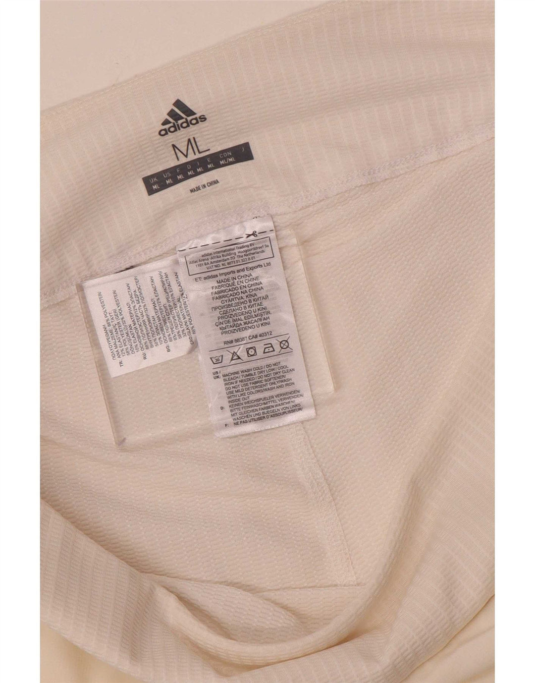 Falda pantalón Adidas para mujer UK 40 Mediano Blanco Poliéster