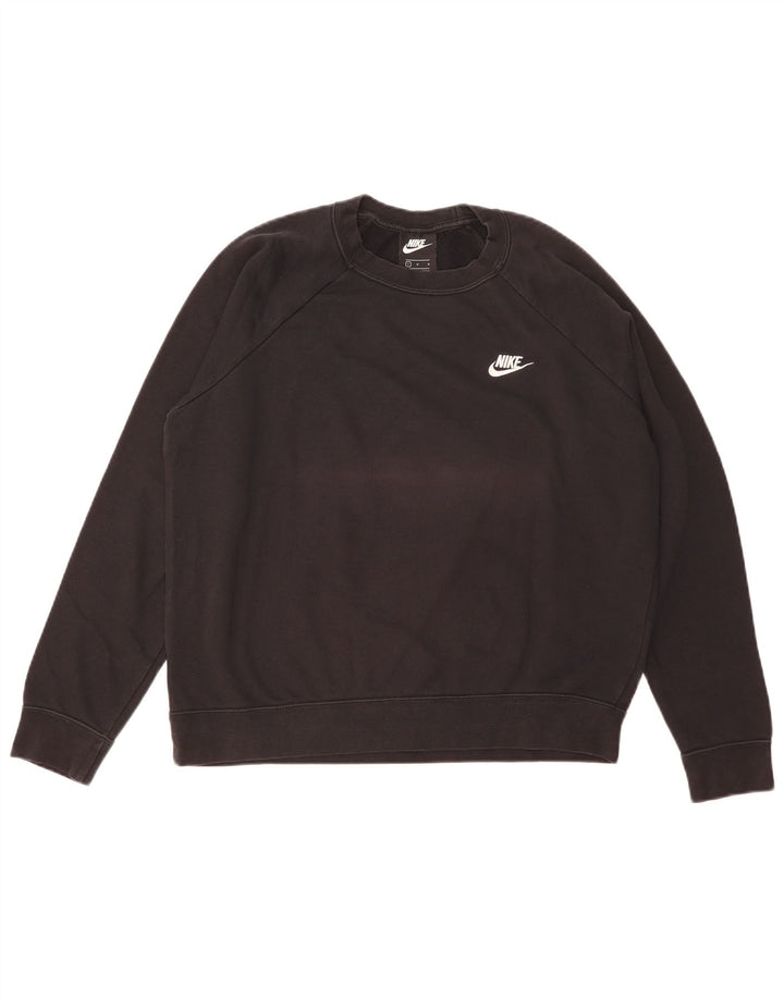 Nike - Sudadera para mujer, talla 40, talla grande, algodón negro