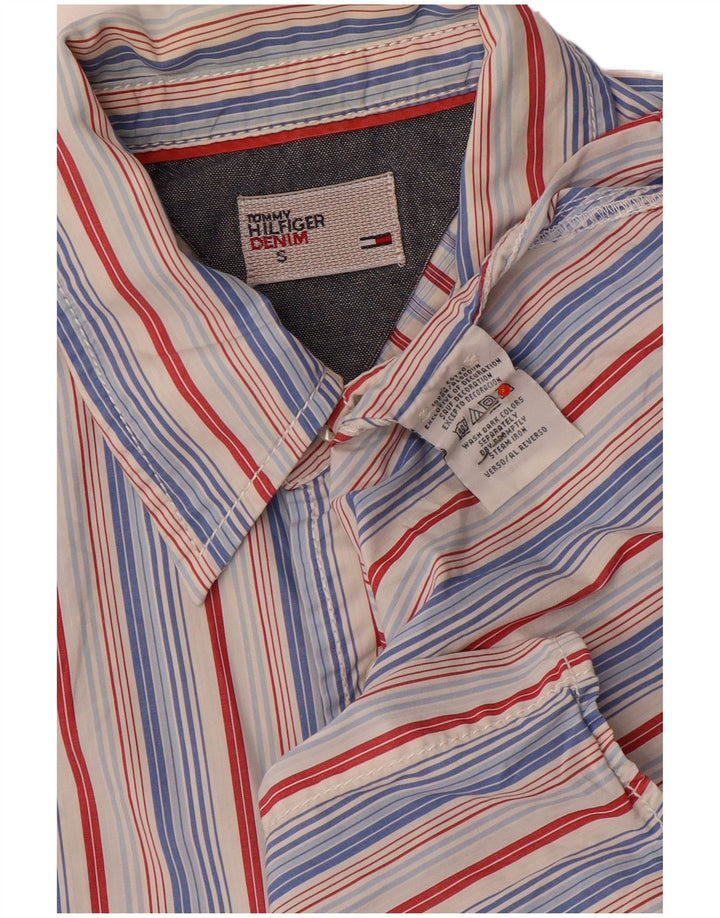 Camisa Tommy Hilfiger Hombre Small Algodón A Rayas Multicolor