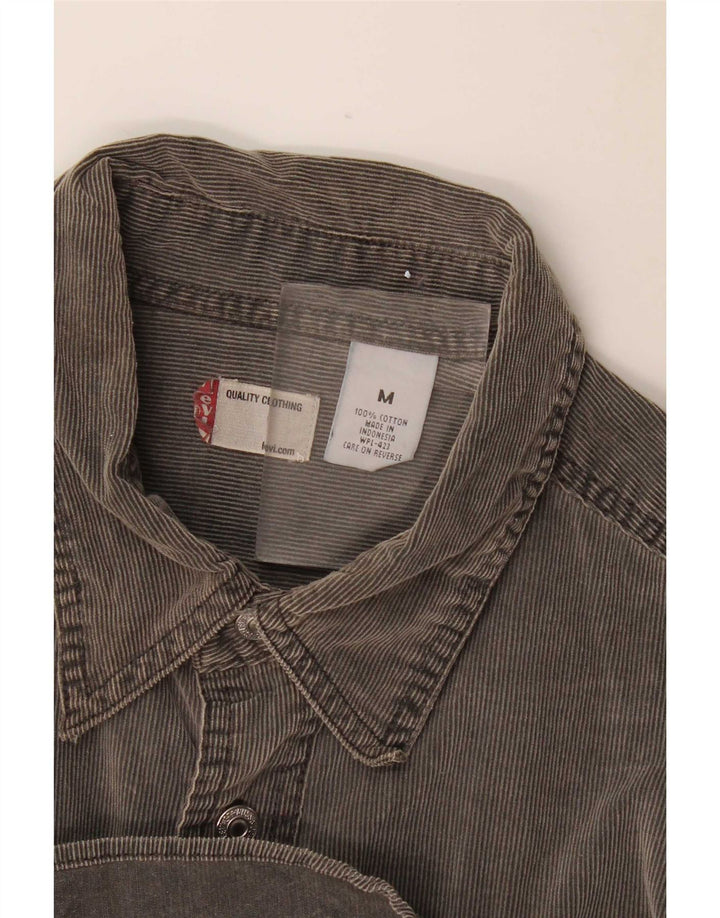 Levi's Hombre Camisa De Pana Gris Medio