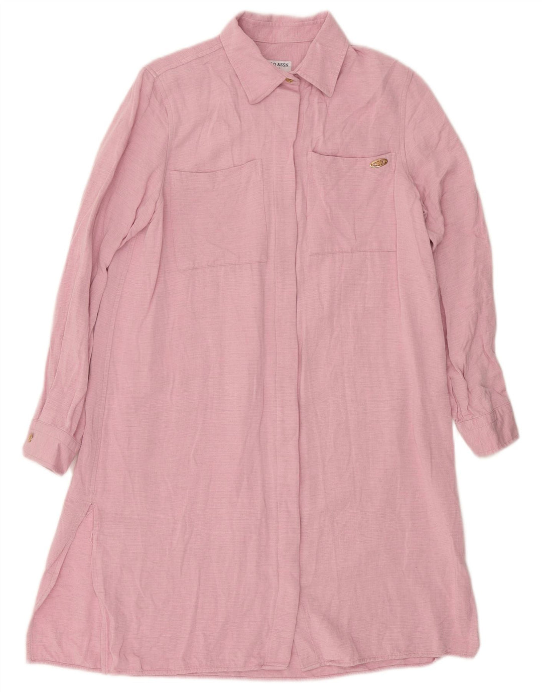 Asociación de Polo de EE. UU. Vestido camisero para mujer EU 38 Viscosa rosa medio