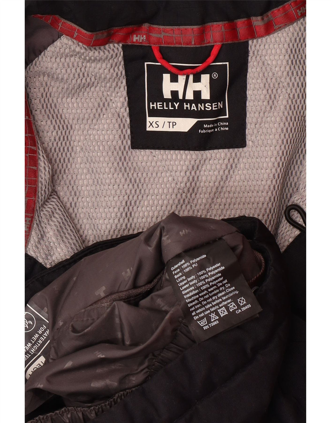 HELLY HANSEN Chaqueta cortavientos gráfica para hombre UK 34 XS Bloque de color negro