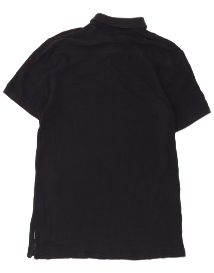 French Connection Polo regular para hombre de algodón azul marino mediano