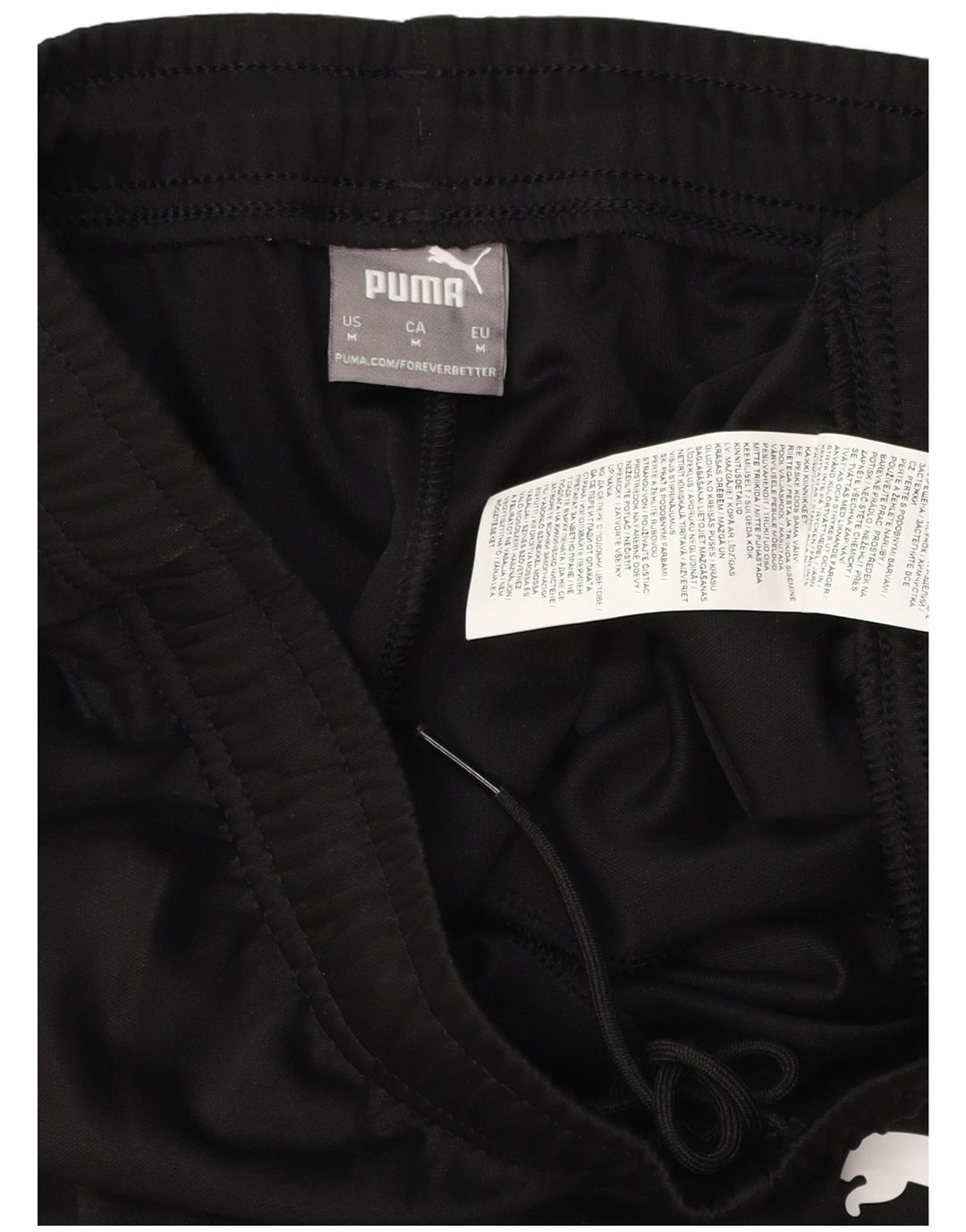 Pantalones De Chándal Puma Hombre Negro Mediano Poliéster Color Block