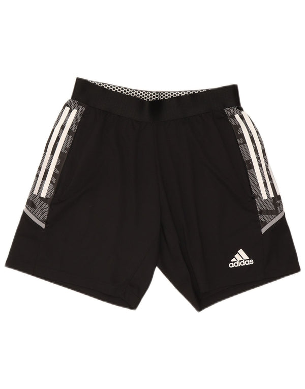 Adidas Pantalones cortos deportivos para hombre poliéster de camuflaje negro mediano