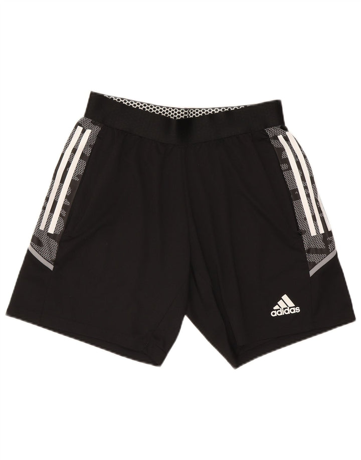 Adidas Pantalones cortos deportivos para hombre poliéster de camuflaje negro mediano