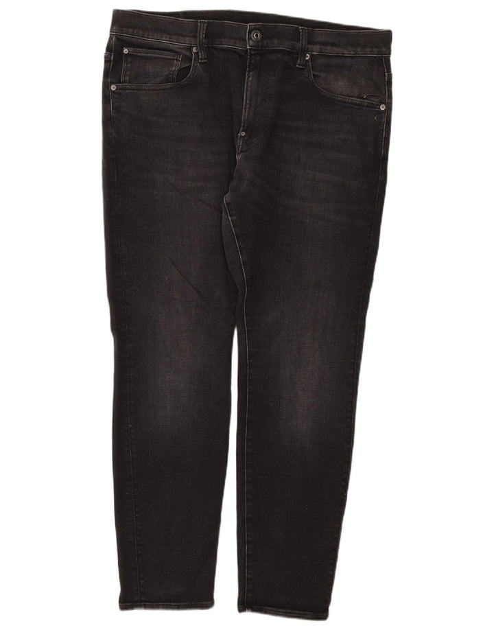 Vaqueros ajustados para hombre G-Star W36 L30 Algodón negro