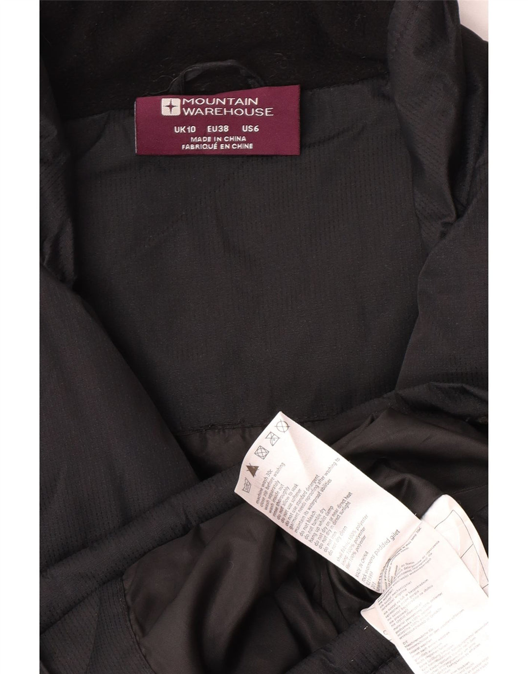 Chaleco acolchado extragrande para mujer Mountain Warehouse UK 40 Small Negro