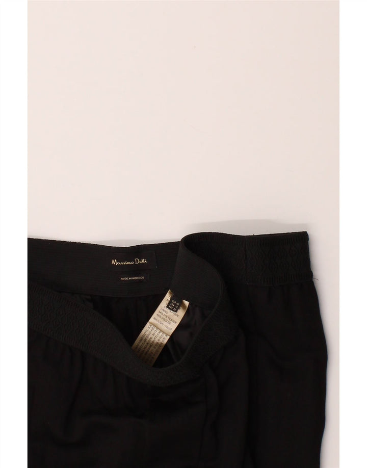 MASSIMO DUTTI Womens Tracksuit Trousers EU 42 Large Black Viscose Vintage Massimo Dutti and Second-Hand Massimo Dutti from Messina Hembry 