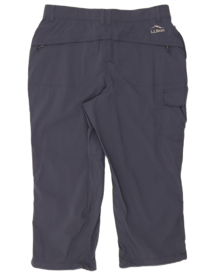 L.L.Bean Pantalones capri cargo para hombre medianos W32 L22 nailon azul marino
