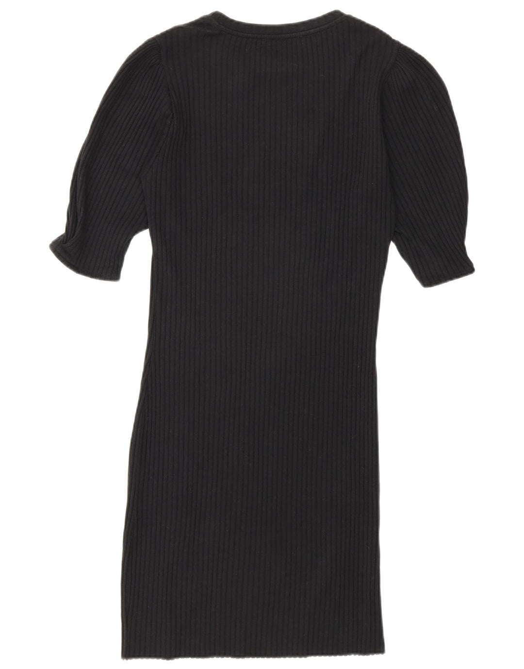 Zara Mujer Vestido Ajustado Reino Unido 44 Grande Negro