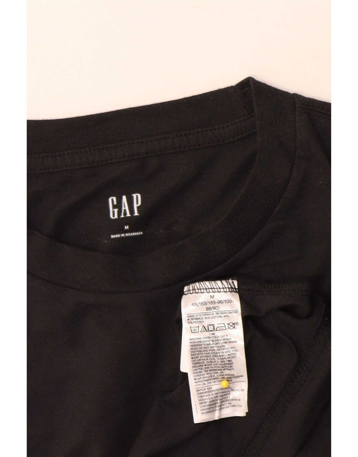 Gap - Camiseta gráfica para hombre, talla mediana, algodón negro
