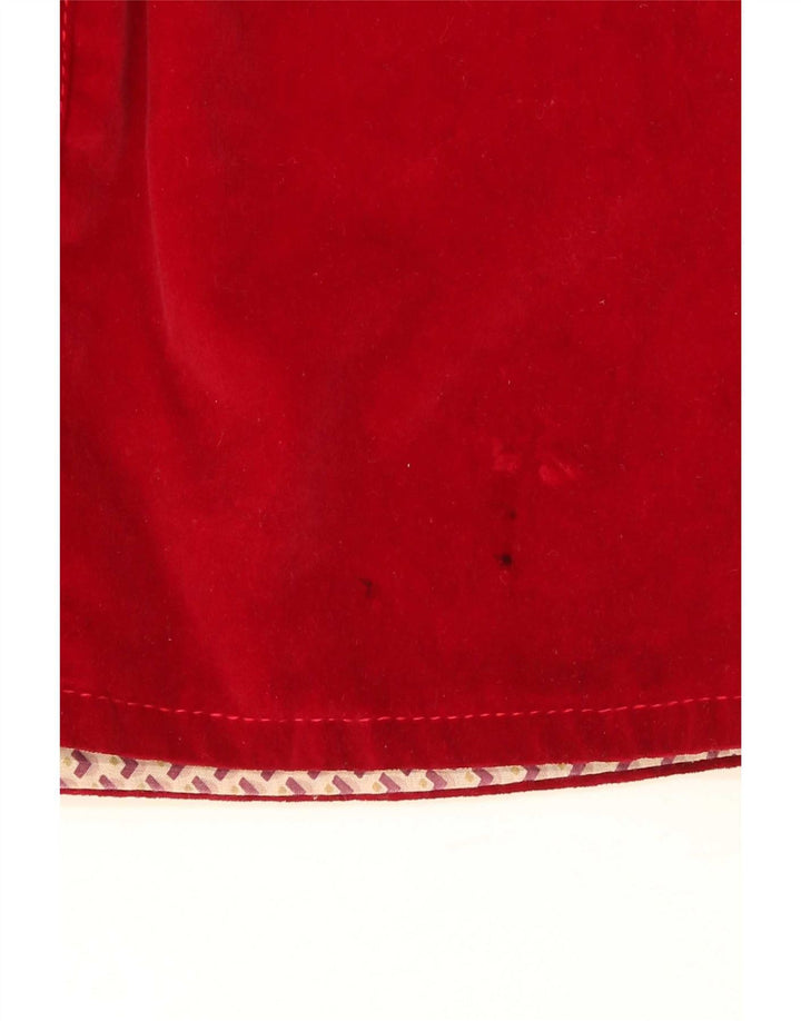 Dotti Didit Camisa de Terciopelo para Mujer UK 8 Small Rojo