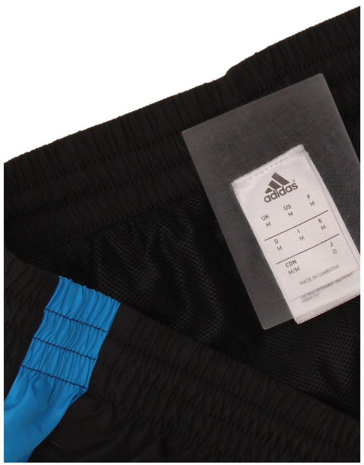 Adidas - Pantalones cortos deportivos para hombre, color negro medio, poliéster