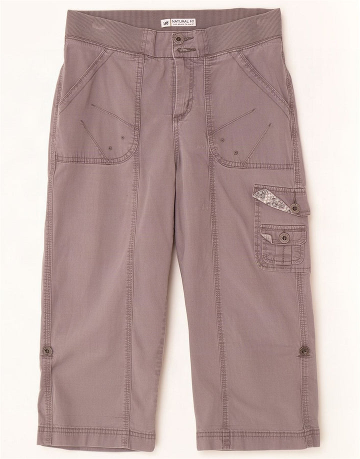 Lee Pantalones capri cargo para mujer US 8 Medium W30 L20 Gris Algodón