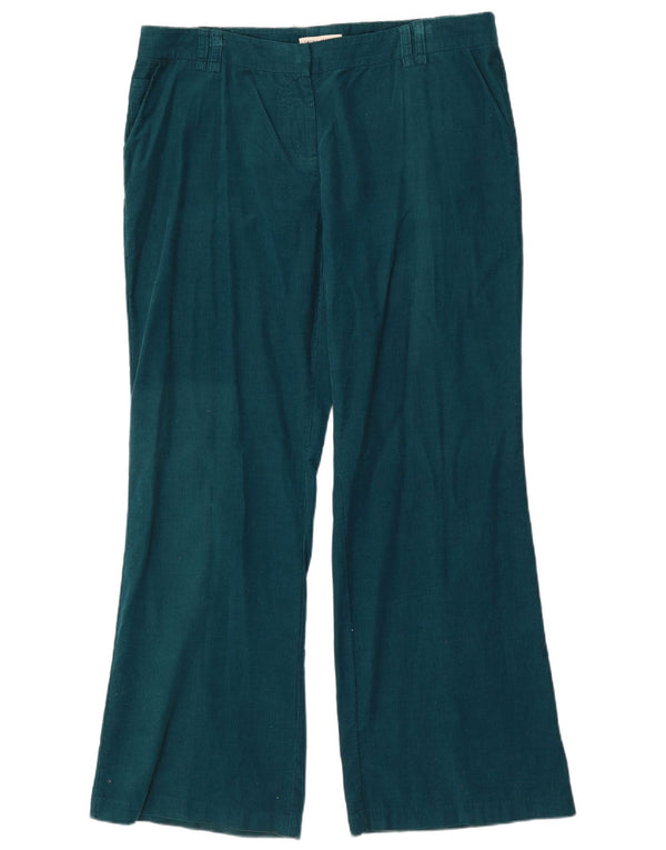 Laura Ashley Pantalones de pana de pierna ancha para mujer UK 18 XL W38 L31 Verde