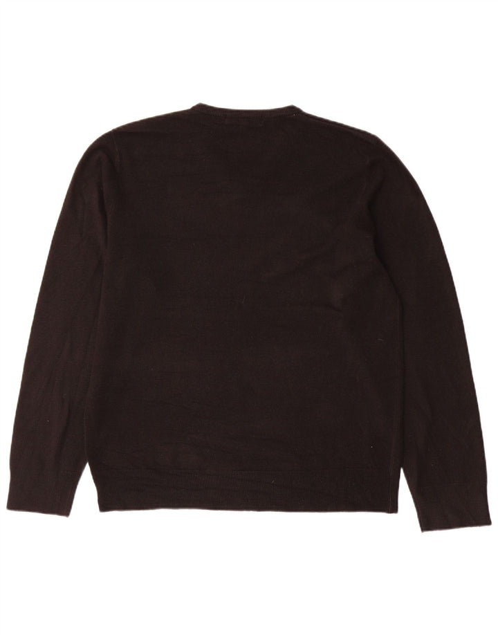 Marks & Spencer Suéter con Cuello en V para Hombre Grande Acrílico Negro
