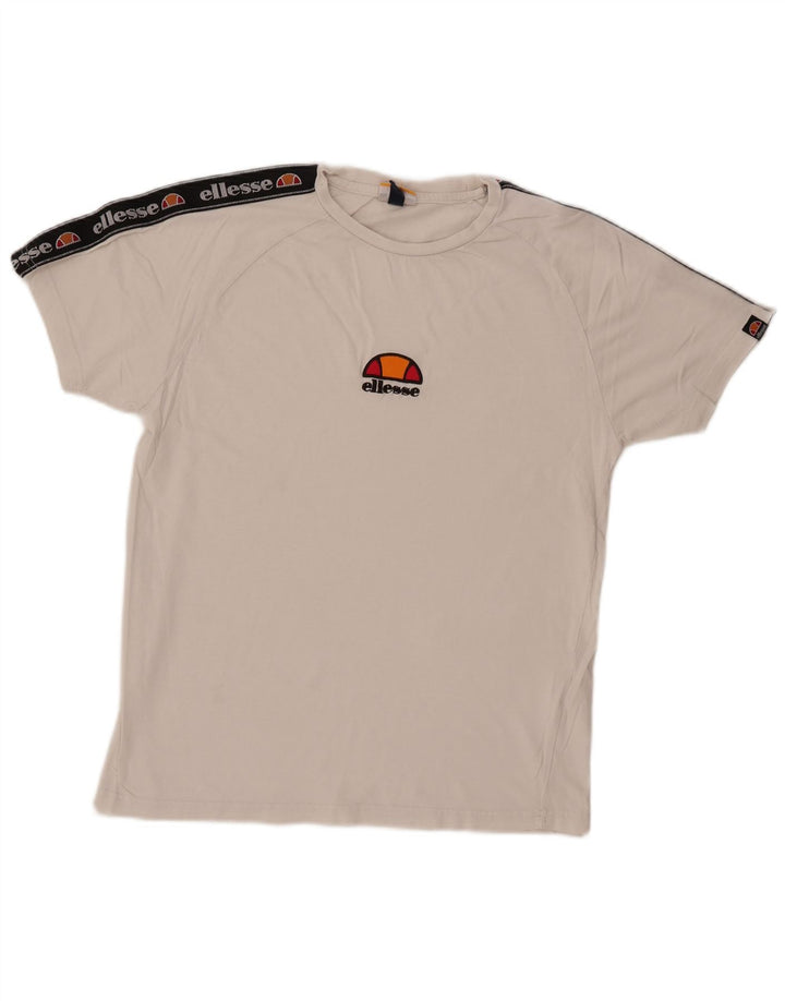 ELLESSE Camiseta gráfica para hombre Top XS Algodón blanco