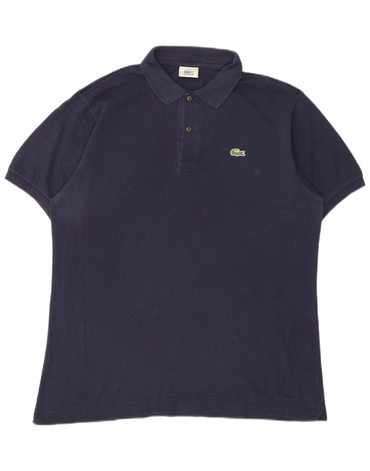 LACOSTE Polo para hombre talla 5 grande algodón azul marino