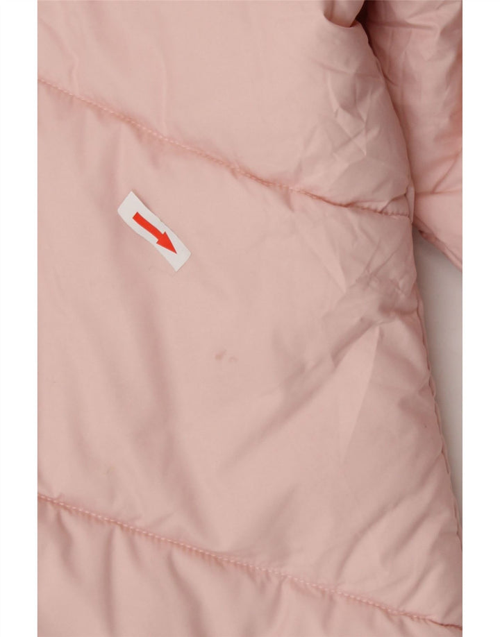Puma Chaqueta acolchada con capucha para mujer UK 44 Poliéster rosa medio