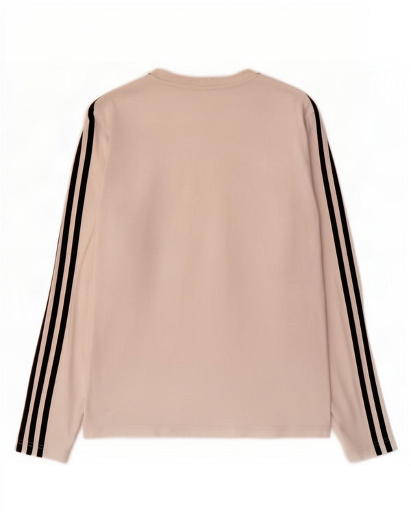 Adidas Camiseta de manga larga para mujer UK 8/10 Small White Cotton